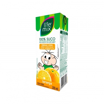 SUCO 100% FRUTAS LARANJA KIDS - LIFE MIX - 200 ML