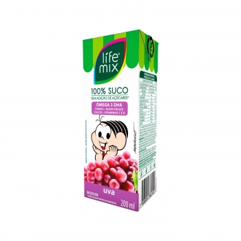 SUCO 100% FRUTAS UVA KIDS - LIFE MIX - 200 ML