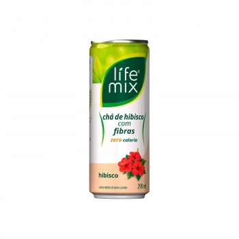 CHA VERDE ZERO COM FIBRAS - HIBISCO - LIFE MIX - 1 LITRO