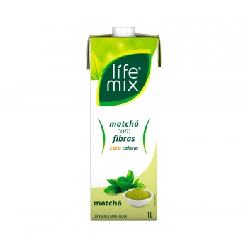 CHA MATCHA ZERO COM FIBRAS - LIFE MIX - 1 LITRO