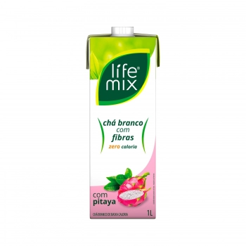 CHA BRANCO ZERO COM FIBRAS - PITAYA - LIFE MIX 1 LITRO