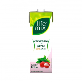 CHA BRANCO ZERO COM FIBRAS - LICHIA - LIFE MIX - 1 LITRO
