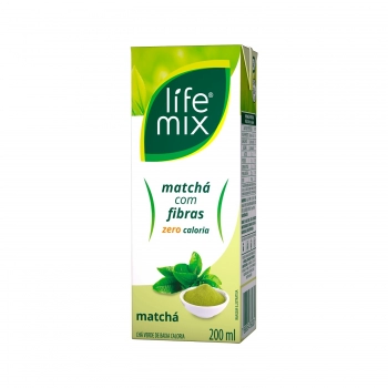 CHA MATCHA ZERO COM FIBRAS - LIFE MIX - 200 ML