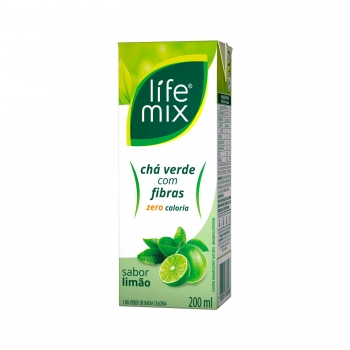 CHA VERDE ZERO COM FIBRAS - LIMAO - LIFE MIX - 200 ML