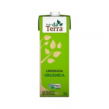 LIMONADA ORGANICA - 10% SUCO - PODER DA TERRA - 1 LITRO