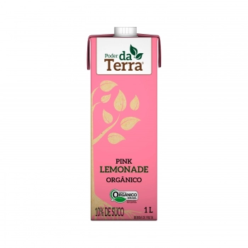 PINK LIMONADE ORGANICO - 10% SUCO - PODER DA TERRA - 1 LITRO