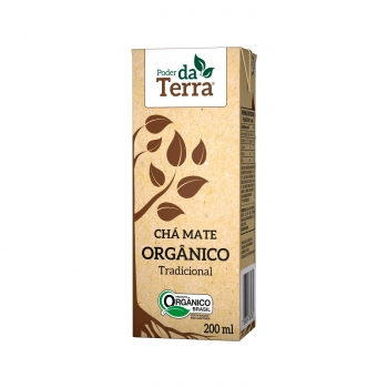 CHA MATE ORGANICO - TRADICIONAL - PODER DA TERRA - 200 ML