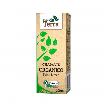 CHA MATE ORGANICO - LIMAO - PODER DA TERRA - 200 ML