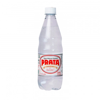 Água Minera Alcalina Com Gás - Prata - Pack Com 12 Unidades De 510Ml