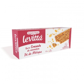 Barra De Sementes Levittá Amendoim - Banana Brasil - Caixeta Com 4 Unidades De 12G