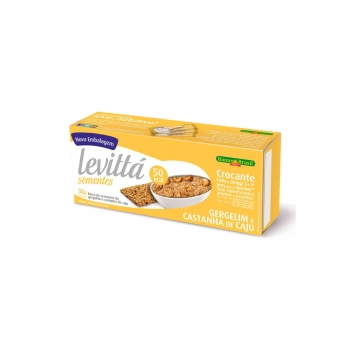 Barra De Sementes Levittá Gergelin E Castanha - Banana Brasil - Caixeta Com 3 Unidades De 10G