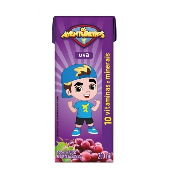 AVENTUREIROS BEBIDA DE UVA 200ML&nbsp;