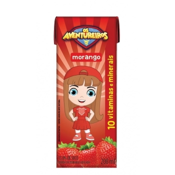 AVENTUREIROS BEBIDA DE MORANGO 200ML