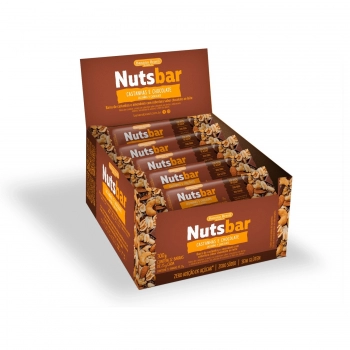 Barra De Nuts Castanha E Chocolate - Banana Brasil - Display Com 12 Unidades De 25G