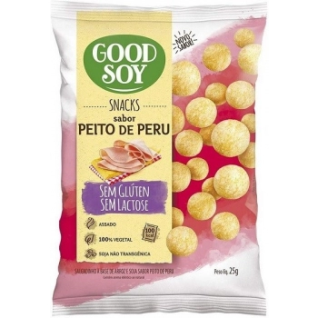 SNACKS DE SOJA GOODSOY SABOR PEITO DE PERU 25G