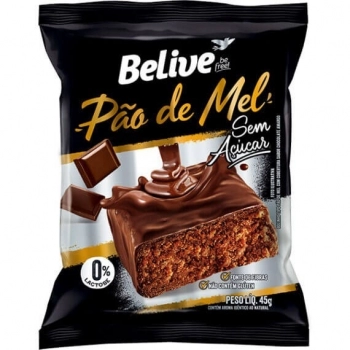 PAO DE MEL BELIVE ZERO 10X45G