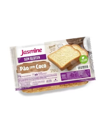 PAO FATIADO SEM GLUTEN COM COCO 350G