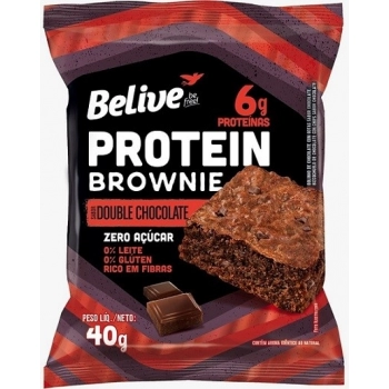 Brownie Double Chocolate Protein - Belive - Display 10 X 40g