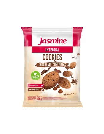 Cookie Integral Com Gotas De Chocolate - Jasmine - Unidade De 150G