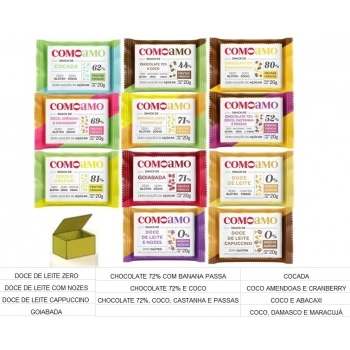 Caixa Mista Especial Sabores - ComoAmo - 11 X 20g