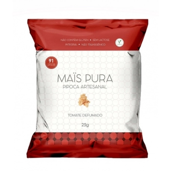 Pipoca Artesanal Tomate Defumado - MAIS PURA - 1x25g