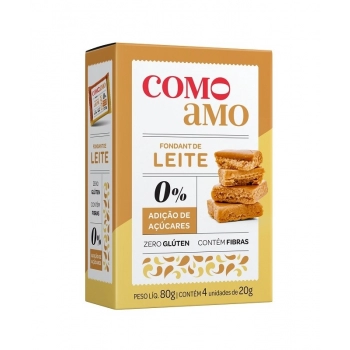 Fondant de Leite Zero - ComoAmo - SM 4x20g