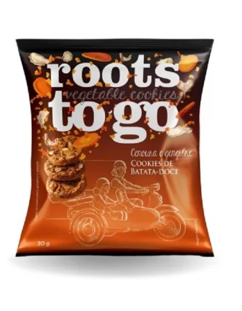 Cookie de Batata Doce, Cenoura e Gengibre - rootstogo - 210g