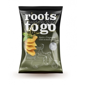 Chips de Batata Doce, Azeite de Oliva e Manjericão - rootstogo - 45g