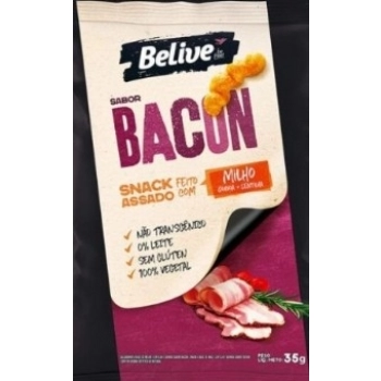 SNACKS DE MILHO BELIVE SABOR BACON 35G