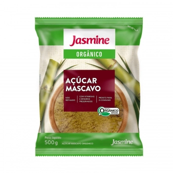 Açúcar Mascavo Orgânico - Jasmine - Pacote de 500G
